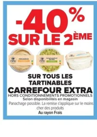 Tartinables Carrefour Extra