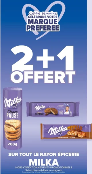 Gamme Épicerie Milka