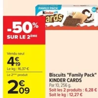 Biscuits "Family Pack" KINDER CARDS