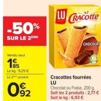 Cracottes fourrées LU