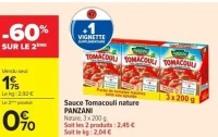 Sauce Tomacouli nature Panzani