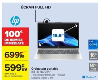 Ordinateur portable HP 15-FD0170NF