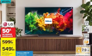 Téléviseur QNED 4K LG 55QNED8EB3B