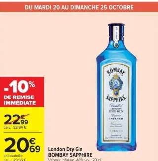 London Dry Gin Bombay Sapphire