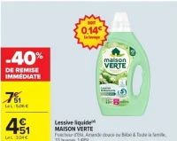 Lessive liquide MAISON VERTE
