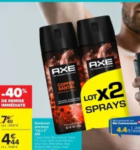Déodorant atomiseur Lot x 2 AXE