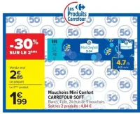 Mouchoirs Mini Confort CARREFOUR SOFT