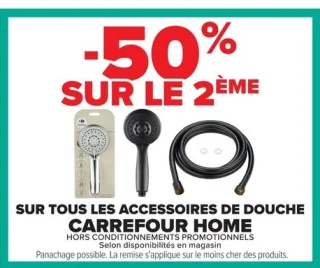 Accessoires de douche Carrefour Home