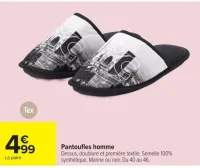 Pantoufles homme Tex