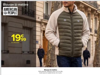 Blouson bi-matière American People