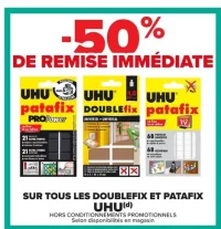 Doublefix et Patafix UHU
