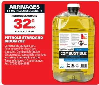 Pétrole standard bidon 20L