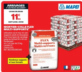 Mortier-colle flex multi-supports Mapei