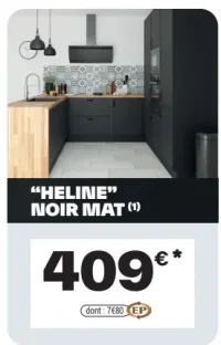 Cuisine "HELINE" NOIR MAT COOKE & LEWIS
