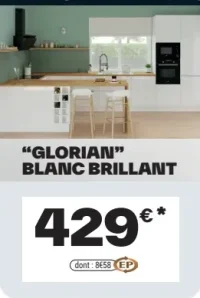 Cuisine "GLORIAN" BLANC BRILLANT Cooke & Lewis