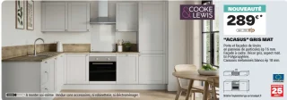Cuisine equipée Cooke & Lewis "ACASUS" GRIS MAT