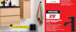 Mitigeur lavabo noir Blenny
