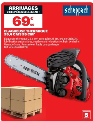 Élagueuse thermique 25,4 cm3 25 cm Scheppach