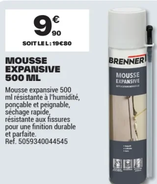 Mousse expansive 500 ml Brenner