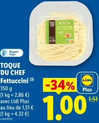 Fettuccini Toque du Chef