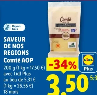 SAVEUR DE NOS REGIONS Comté AOP
