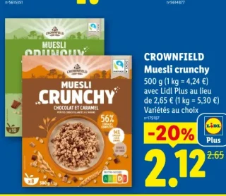 CROWNFIELD Muesli crunchy