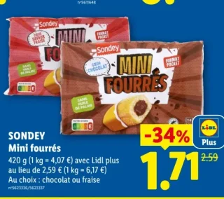 SONDEY Mini fourrés