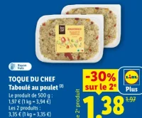 TOQUE DU CHEF Taboulé au poulet