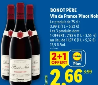 BONOT PÈRE Vin de France Pinot Noir