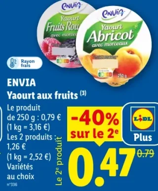 ENVIA Yaourt aux fruits