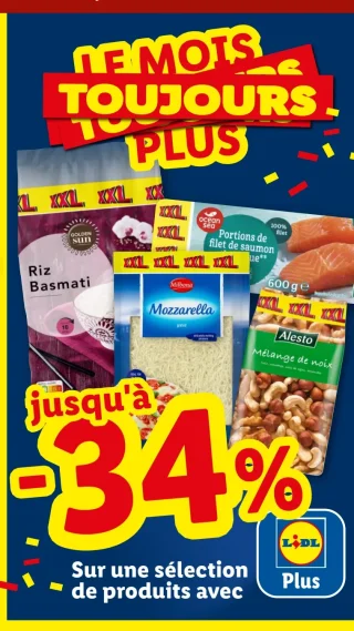 Sélection de produits Lidl Plus