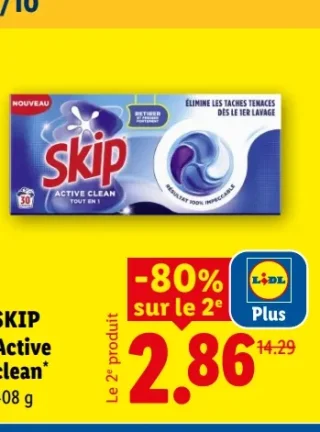 Lessive active clean SKIP