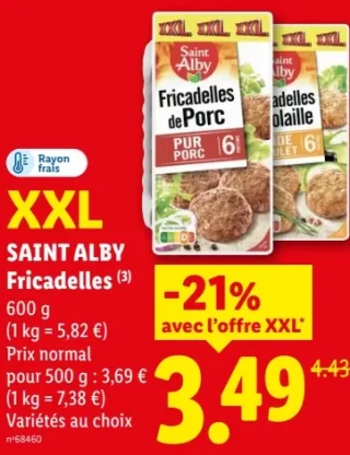 Fricadelles de porc ou volaille Saint Alby