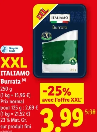 Burrata XXL Italiamo