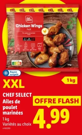 Ailes de poulet marinées Chicken Wings XXL Chef Select