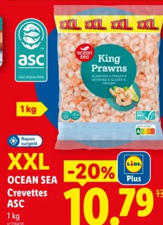 OCEAN SEA Crevettes ASC