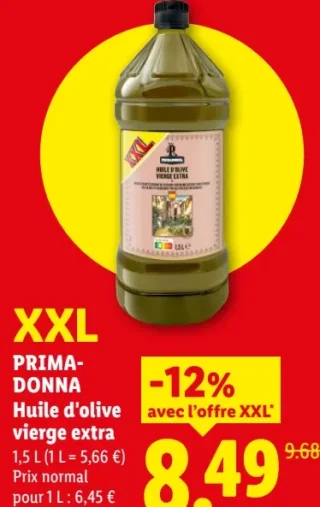 PRIMA DONNA Huile d'olive vierge extra