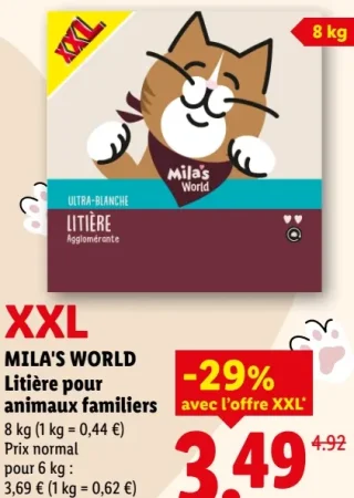 Litière pour animaux familiers MILA'S WORLD