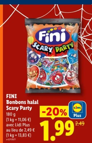 FINI Bonbons halal Scary Party