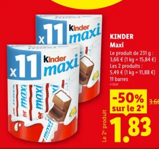 Kinder Maxi 11 barres
