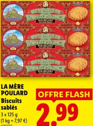 LA MÈRE POULARD Biscuits sablés