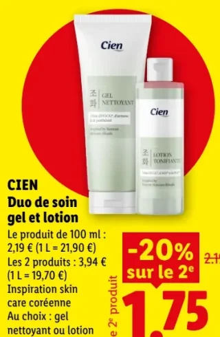 CIEN Duo de soin gel et lotion