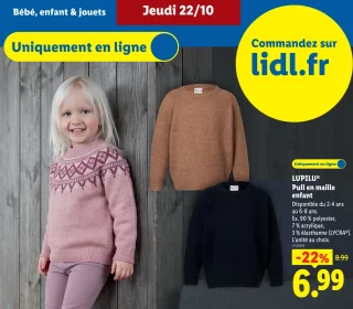 Lupilu Pull en maille enfant