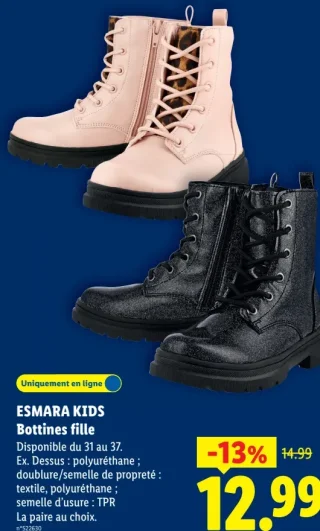 Bottines fille Esmara Kids