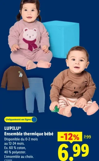 Ensemble thermique bébé Lupilu
