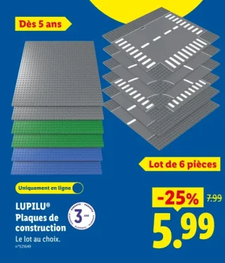 LUPILU Plaques de construction