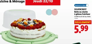 Boîte ou cloche à gâteau fraîcheur SILVERCREST