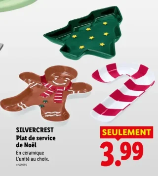 Plat de service de Noël SILVERCREST