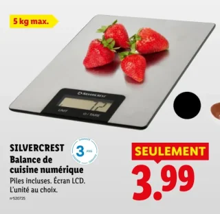 Balance de cuisine numérique SILVERCREST