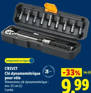 CRIVIT Clé dynamométrique pour vélo